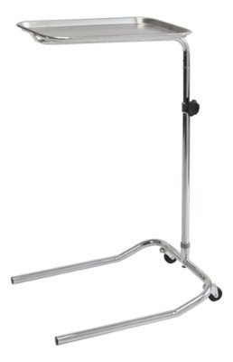 Graham-Field Mayo-Type Instrument Table, Adjustable Stainless Steel Tray Medical Equipment, GF1843