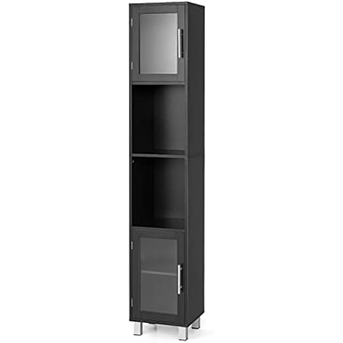 Multigot Bathroom Tall Cabinet with Shelves Cover