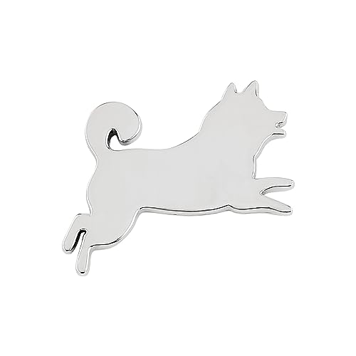 Catland 車 エンブレム 犬 ステッカー 柴犬 エンブレムチャーム イヌ かわいい カーステッカー プレートステッカー かっこいい シバイヌ おしゃれ 3D 金属製 防水 デカール シール ラベル 車用 バイク 自転車 スーツケース 装飾 カスタム