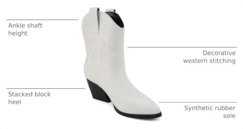 Image of Soda inchBLAZING inch ~ Women Western Bootie Pointe Toe with Low Heel (Wide Fit Available)