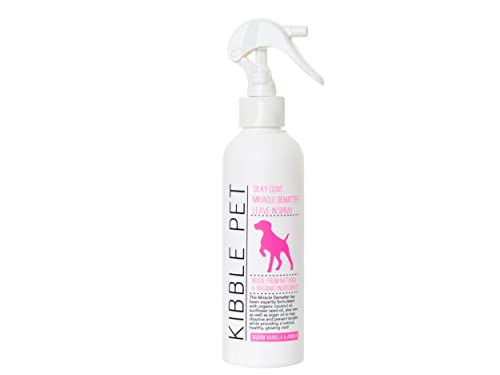 Miracle Detangling Spray for Dog Grooming, Hydrates & Softens Coat, Removes Tangles & Matting, Deodorizes, Warm Vanilla Amber Scent, Hypoallergenic, Safe for Sensitive Skin, Made in The USA, 7.1 oz.