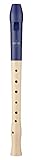 Gute Intonation Moeck 1024 Flauto 1 plus Sopran - Barock - Einfachloch, blau