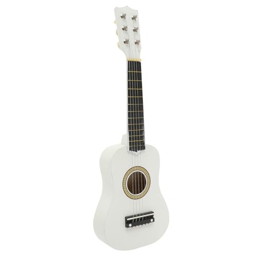 Guitare acoustique miniature en bois blanc cadeau idéal apprentissage