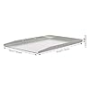 Plaque de cuisson en acier inoxydable, plaque teppanyaki avec 2 poignées, 4 mm d'épaisseur, pour barbecue, barbecue à gaz et charbon (45 x 30 cm)