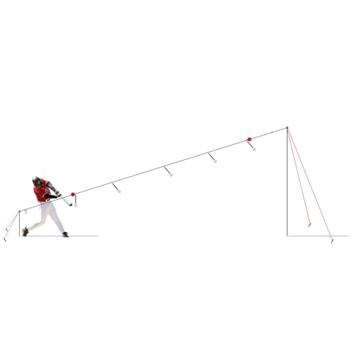 Heater Hit Line Solo Swing Trainer LD59BB, Black,Red