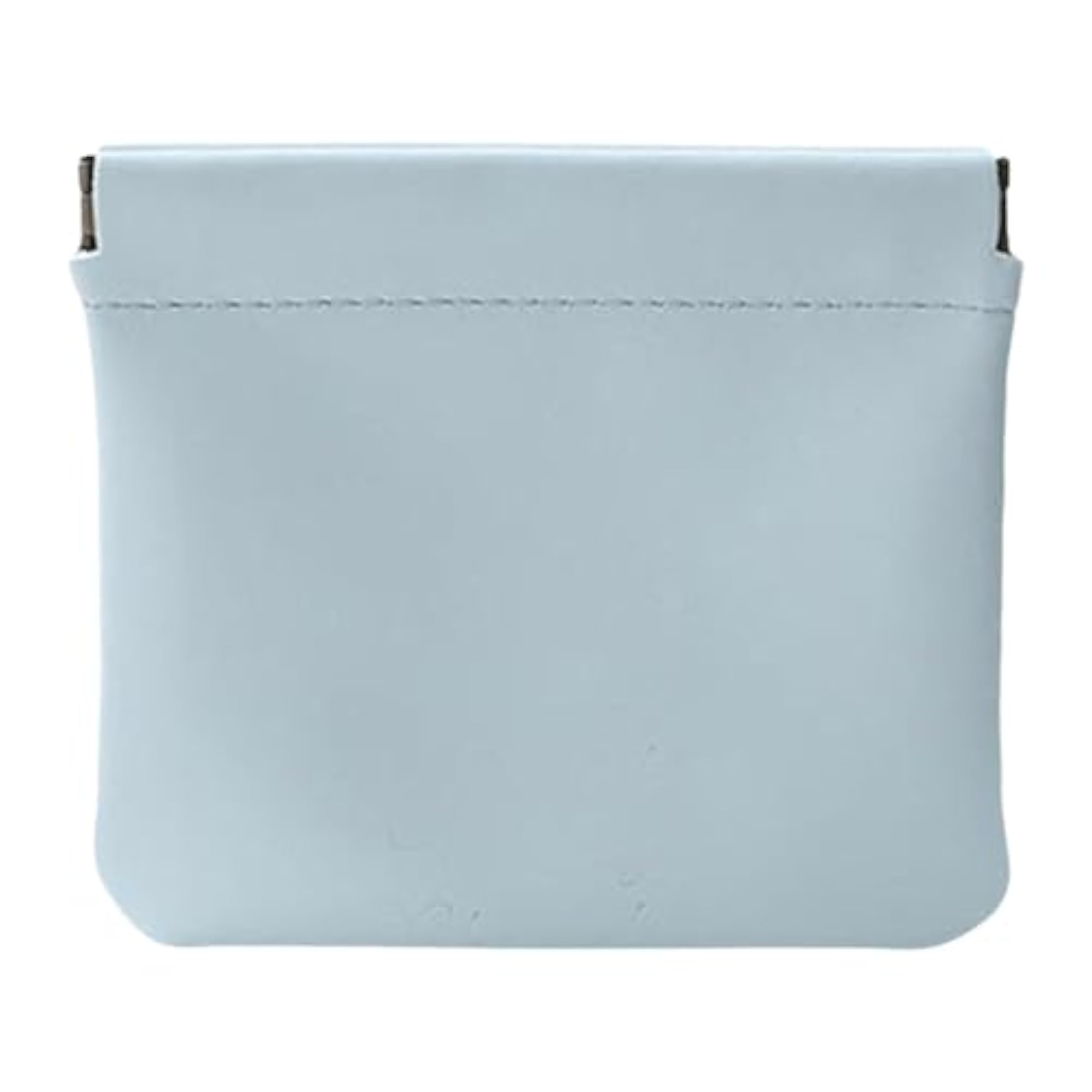 3xPocket Cosmetic Bag Self Closing Wallet, Blue