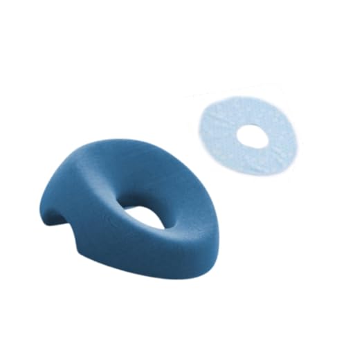 Shamiina マッサージ枕 横向き枕 低反発素材 美容サロンサポートパッド リラックスできる寝室用睡眠枕 家庭用マッサージテーブル, 青