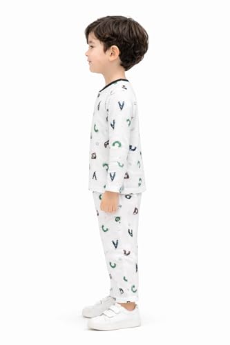 Image of 3BROS BodySuit /Dress for Boys /Girls Full Pajama & Casual Full Sleeves Night Suit Top Combo Kids Set