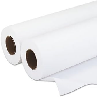 Amerigo Wide-Format Paper, 3 Core, 20 Lb, 24 X 500 Ft, Smooth White, 2/Pack