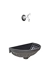 ✅[ MATÉRIAUX ] Baignoire et rosace en fonte d'aluminium et peintes à la poudre époxy anthracite complétées de robinetterie en laiton avec une finition au choix