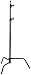 Avenger A2033FCB Steel 40-Inch C-Stand 33 with 2 Risers (Black)