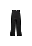 Liu Jo Mujer Pantalones Flare Fit Poliéster MF5260J1930, Negro , 44