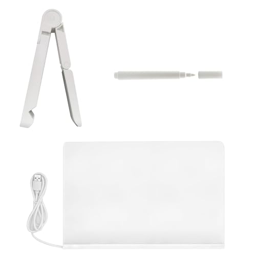 LED-Whiteboard, Memo-Schreibtisch, beleuchtet, für Büro, Zuhause