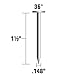 Metabo HPT Framing Nails | 1-1/2 in. x .148 in | Metal Connector, Paper Tape | 36 Degree, Strap-Tite | Smooth Shank | Heat Treated, Hot-Dipped Galvanized | 3,000 Count | 17134HPT