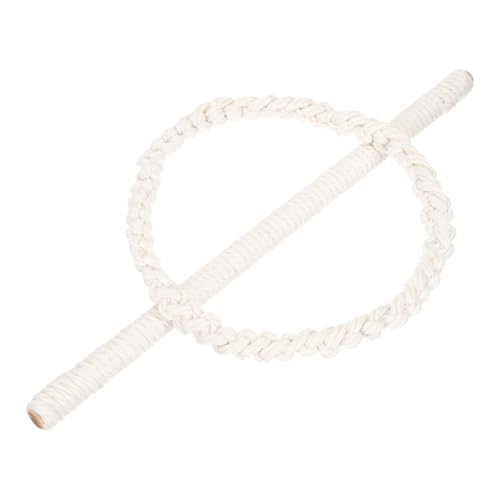 LAPYAPPE Juego de Cuerda de Cortina para Organizar Cortinas Sujeción Práctica y Elegante Bohemia de Algodón Beige Diseño Tejido en Hogar o Cafetería