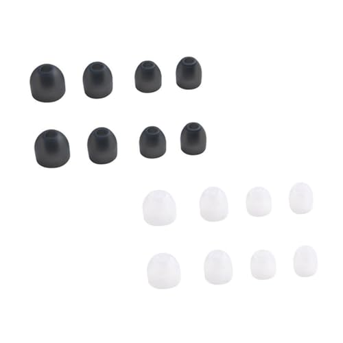 VANZACK 2sets Earbud Tips Replacement Caps Lightweight Comfortable Ear Tips Set for Running Earbuds Over Ear Headset 8pairs*2