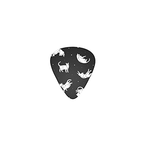 ネコの星座 デザインギターピック guitar pick ティアドロップ型 エレキギター/アコースティックギター/クラシックギター/ベース等の練習に最適な12枚セット
