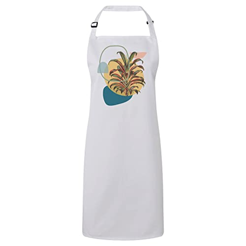 Tablier de cuisine premium jungle feuille tropicale