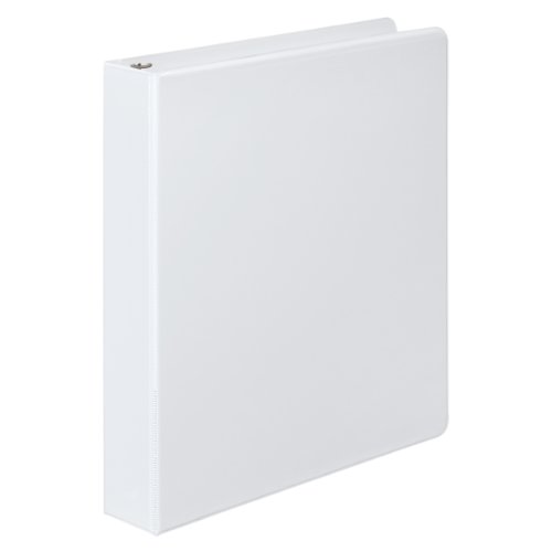 Wilson Jones Basic View Binder, Round Ring, 1 Inch, White