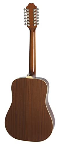 Epiphone Songmaker Dr-212 Acoustic 12 String Guitar, Natural #TOP3