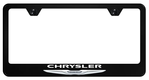Marco de matrícula de policarbonato negro de alta resistencia para Chrysler