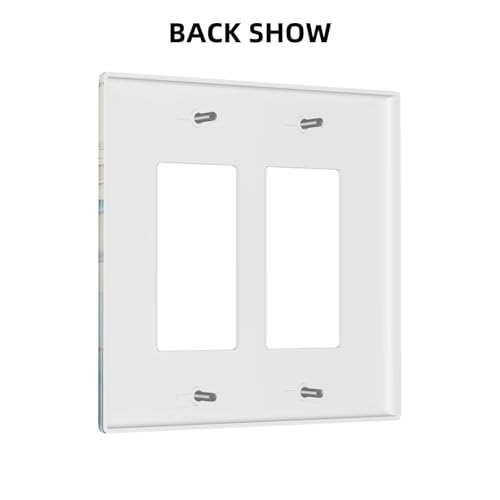 Cubiertas decorativas para interruptores de luz de 2 bandas y placa frontal 5