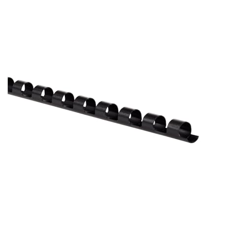 Mead CombBind Binding Spines/Spirals/Coils/Combs 1/4 25 Sheet Capacity Black 125 Pack (4000130)