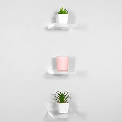 STAUBER Best Floating Shelf (4" x 4", Clear Acrylic, Classic Style, Pack of 3) Cover