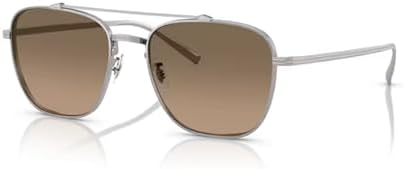 Oliver Peoples 0OV1349ST Avison 5036GN Silver/Sandstone Gradient Polarized Square Men's Sunglasses