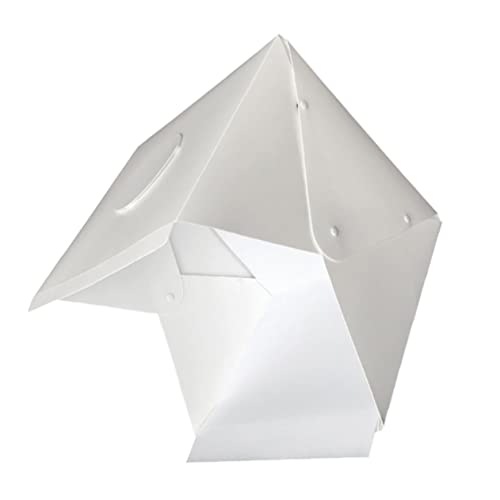 DEARMAMY 1個 導かれたライト ボックス テントライト 商品写真撮影 テント 小規模ビジネス用品 小さい Usbケーブル 照明キット ライトテント 白い プラスチック