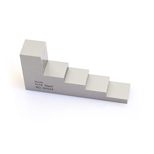 Bloque de Calibración Ultrasónico 5 Pasos 0.250" 0.500" 0.750" 1.000" 2.000" Acero 1018 miniatura 1