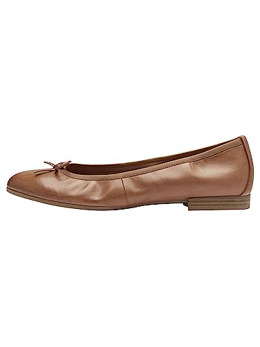 Tamaris Damen Ballerinas Leder, braun, 37 EU – Ansicht 5