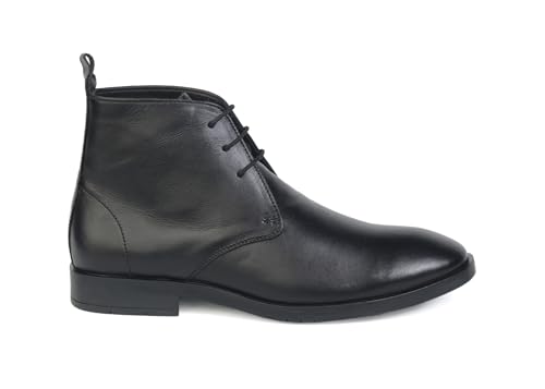 Image of Quadro Men's Italian Leather High Ankle Boots Handcrafted British Style Chukka Boot Shoes for Men