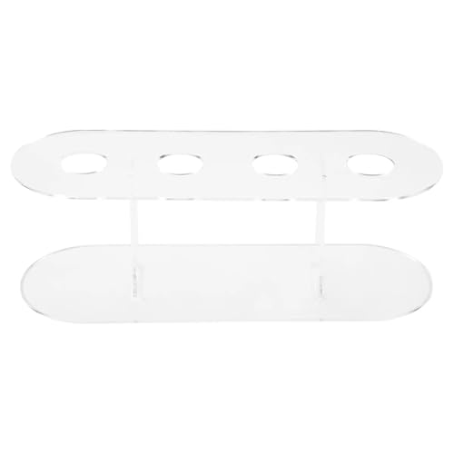 LSNNMU Soporte para Conos De Helado 2 uds Claro 4 Agujeros de Doble Capa Soporte for Conos de Helado Soporte for Helado Estante for Conos de Helado