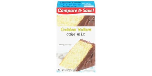 Golden Yellow Cake Mix, 9 Oz Box, [3 Pack]