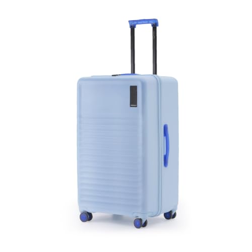 Large Check-in Suitcase | 76.5cm | 105 L | German Makrolon Polycarbonate Hardshell | TSA Lock | 8 Silent Ninja Wheels | YKK Zippers | 15+ Day Trips | Mokobara Aisle Trunk Luggage | Blue (Shy Blue)