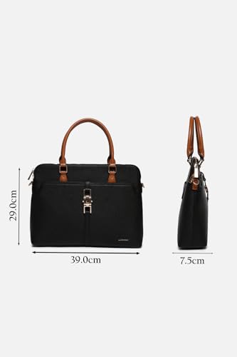 Image of Allen Solly Women Solid Laptop Bag