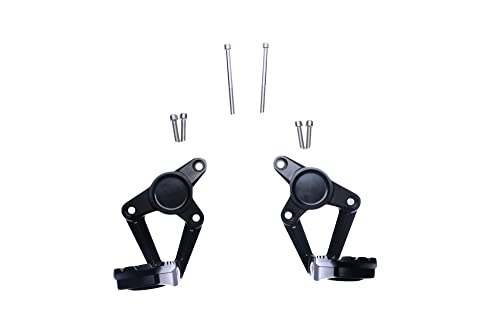 Platines repose pieds Avant XADV 750 confort voyage roadtrip noir