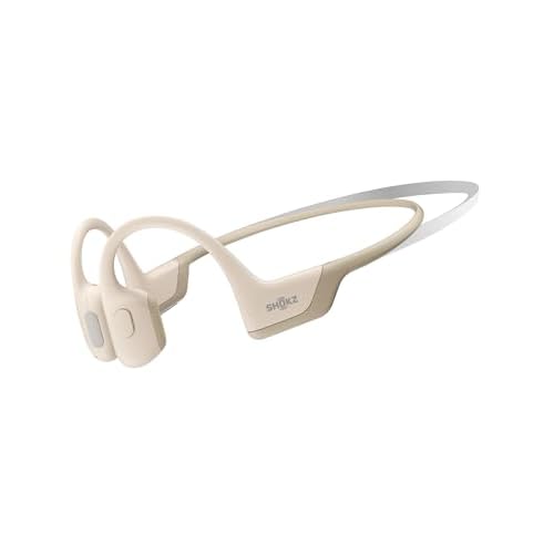 【Mini Size】 Shokz OpenRun Pro Mini Knochenschall Kopfhörer, Open-Ear Kabellos Sport Kopfhörer mit Mikrofon, Bluetooth Bone Conduction Headset, Wasserdicht und Staubdicht, Soulmate für Sport, Beige