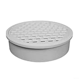 Hosrivae Bouchon de vidange rond en PVC, 50 à 200 mm de diamètre, drainage intégré pour balcon/toit, résistant aux acides et aux alcalins, léger et (200 mm)