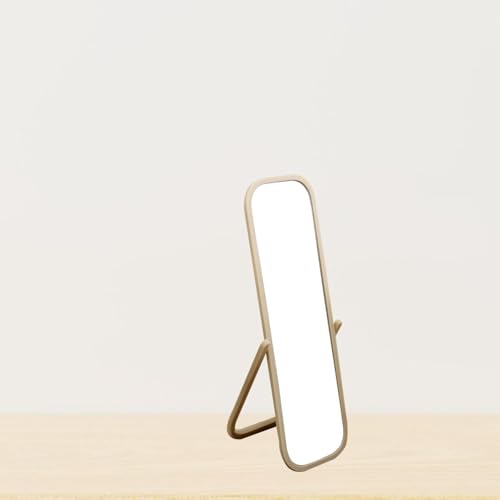 Image of Miniature Sturdy Full Length Mirror for Scene Props Birthday Gifts Ornaments 13.1cm Wood
