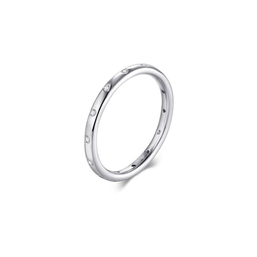 Anillo de moissanita para mujer y sortija de compromiso en oro Au585