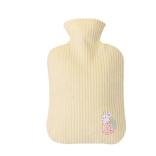 Botella de agua caliente de dibujos animados, relleno de agua, a prueba de explosiones, bolsa de agua caliente portátil para mujeres y niñas, calentador de manos de invierno