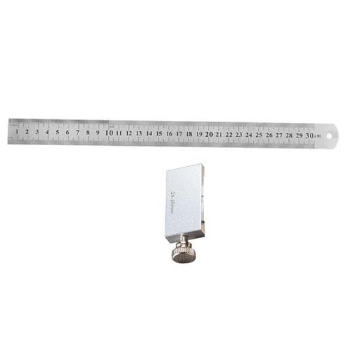 Herramienta de carpintería para carpintería, regla de trazado con tope deslizante de posicionamiento, calibre de marcado de carpintería de aluminio, 15/20/30/40 cm
