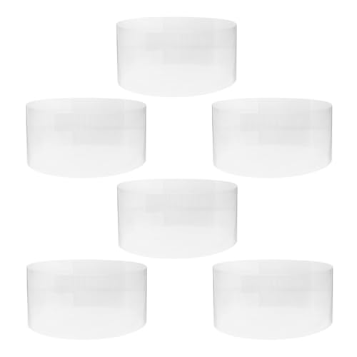 Luxshiny Soporte Ajustable para Moldear Sombreros de Copa Plana, Inserto Transparente Cónico, 6 Piezas para Exhibición, Almacenamiento y Protección de Gorras y Sombreros en Hogar