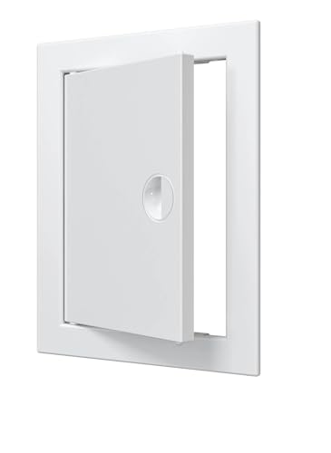 Puerta de revisión 35 x 35 cm blanca, tapa de revisión, revisión, plástico ABS, tapa de revisión para pladur, puerta de mantenimiento, tapa de mantenimiento, tapa de servicio para inspección y