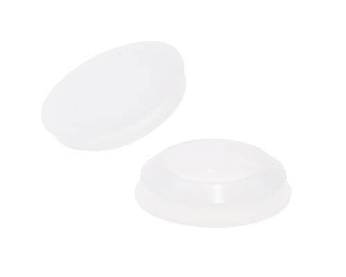 Image of ONLYKXY 10 Pcs Clear Silicone Round Snap in Type Locking Furniture Hole Plugs Button Protective Cover Cap Head,Universal (25mm /0.98inch)