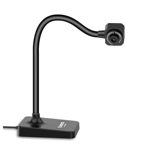 AlKOR USB Document Camera for Teaching & Distance Learning,Manual Focus Webcam with Mic, Foldable Design for Mac OS/Windows/Chromebook-Online Classes, Web Conferencing & Live Demos,Remote Work