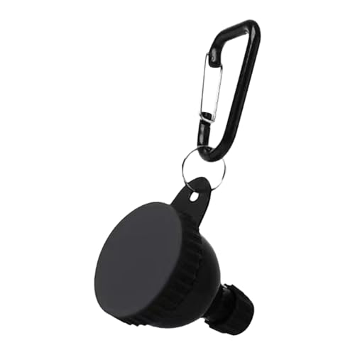 Embudo de suplemento, lata de almacenamiento para polvo después del entrenamiento - Contenedor de proteína portátil a prueba de humedad 50 ml con mosquetón para viajes, camping y adultos