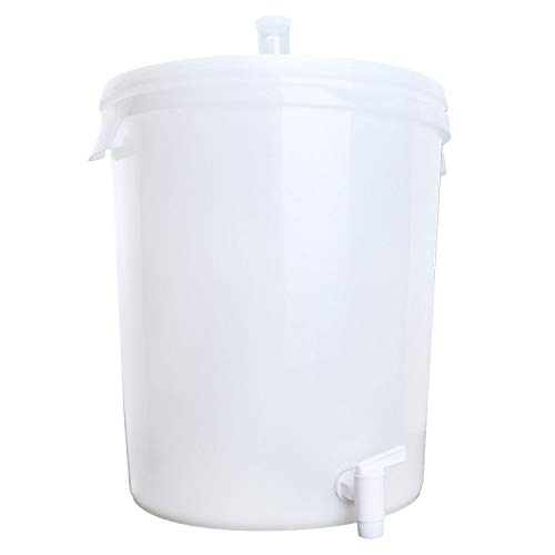 7.9 Gallon Plastic Fermenter - Homebrew Beer Fermenting Bucket with Spigot and 3-piece Airlock
